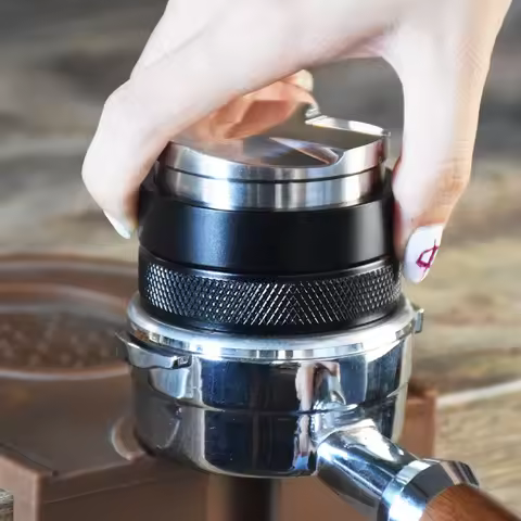 58MM Coffee Tamper Espresso Coffee Distributor Leveler Tool Barista Coffee Powder Press Coffeeware A