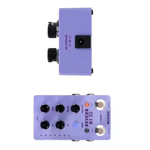 Mooer R7 Reverb X2 Pedal 14 Stereo Reverb Effects Atmosphere/Spring/Hall/Room with Infinite Function