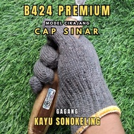 [ Ar1tt 54bi1t B424 Premium ] Sonokeling Wood Handle Cap Sinar