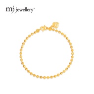 MJ Jewellery 916/22K Gold Ball Bead Chain Bracelet T014-G