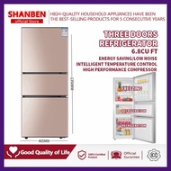 SHANBEN*UG:Refrigerator<t~Three^za/Door$DI/Refrigerator$QU/6.8$qL/Cubic$aZ/Feet$IY/Energy Saving Lo