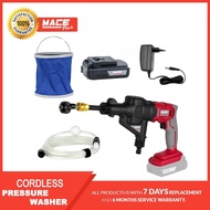 in stock MACE MT-PW21VC Cordless Pressure Washer With Battery 21V Li-Ion Water Jet High Pressure Car