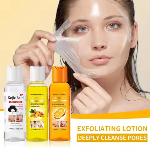 100ml Kojic Acid Peeling Oil Exfoliating Lotion Turmeric Exfoliating Oil Hands and Feet Body Facial 