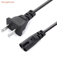 [RisingSunTy] EU Power Cable 2pin IEC320 C7 US Power Extension Cord For Dell Laptop Charger Canon Ep