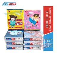 Buku Tulis Sekolah Sinar Dunia [Isi 58 Lembar/ 10 Buku] / Write Book Sidu [1 Pack]