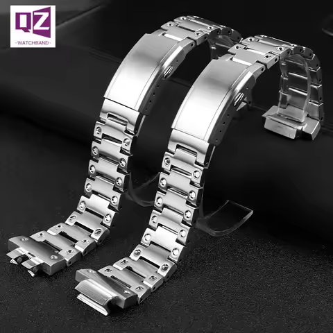 Stainless Steel watchband for casio GW-B5600 DW5600/M5610/GMW-B5000/GA2100/GM-2100 GM5600 watch band