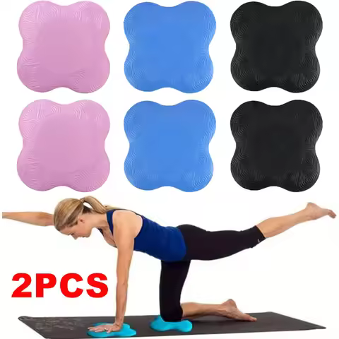 2Pcs Tpe Yoga Kneeling Mats Thickened Anti Slip Yoga Kneeling Protective Pad Sport Fitness Elbow Kne