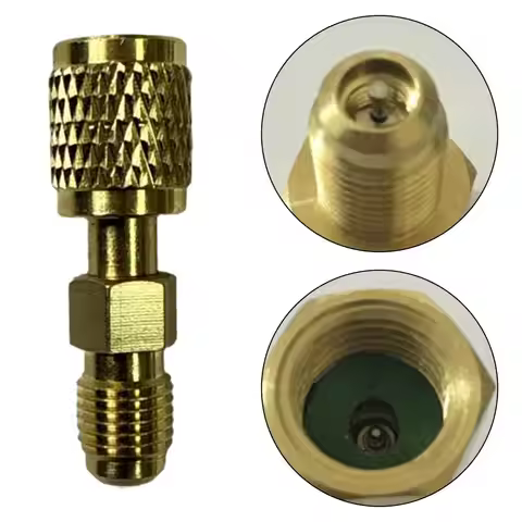 R32 Left Hand Thread 1/4 SAE Male Female Thread Adapter Reverse Thread Fitting Suitable For R32/R454