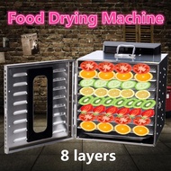 8 Tray Food Dehydrator Jerky Stainless Steel Fruit Drying Commercial Dryer Maker