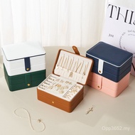 Storage Storage Box Jewelry Box Jewelry Storage Box Ring pu Portable Multi-Layer Earrings New Jewelr
