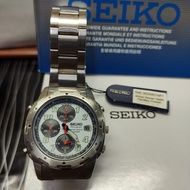 jam tangan pria original Seiko chronograph dial lumibright 10atm