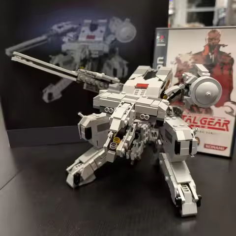NEW MOC ICONS Series Metal Gear Rex Building Blocks Model DIY Assemble Bricks Mech Robotics Solid Cr