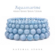 Blue Aquamarine Stone Bracelet natural Stone