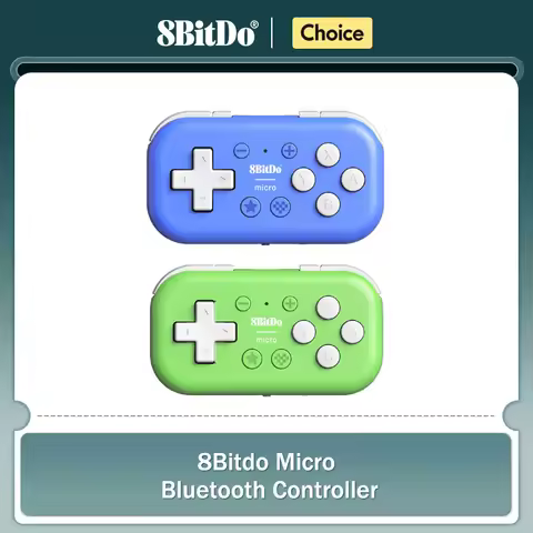8Bitdo Micro Bluetooth Gamepad Pocket-sized Mini Game Controller for Switch, Android, and Raspberry 