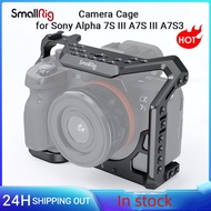 SmallRig A7s3 A7siii DSLR Cage for Sony Alpha 7S III Camera Cage With Cold Shoe Mount and Nato Rail 