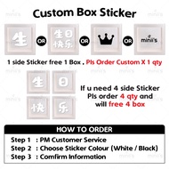 MINIIS PARTY A-Z 0-9 Alphabet Transparent Balloon Box Party Box Letter Box Letter Transperent Balloo