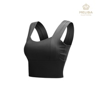 Melisacollection | Seamless Square Neck Crop Top Sport Bra for Gym Push up