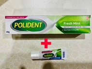 60gแถมFree8.5g polident ครีมติดฟันปลอม กาวติดฟันปลอม