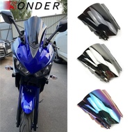 สำหรับ Yamaha YZF R25 R3 2013 2014 2015 2016 2017 2018 2019 YZF-R3 YZF-R25รถจักรยานยนต์หน้าจอกระจกกระจกคู่ฟอง