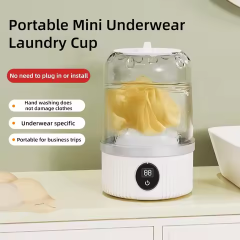 Wireless washing machine portable underwear cleaner 1L mini Socks Washing Machine Dehydratable Laund
