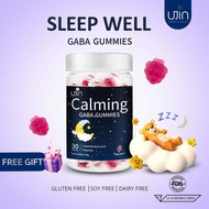 Ujin sleep well gummy กัมมี่รสองุ่น GABA ลูกอมนุ่มสำหรับให้ผ่อนคลายก่อนนอน รสชาติอร่อย ให้นอนหลับสบา