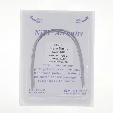 10pack / 100pcs Niti Archwires Natural Form Round Wires 012 014 016 018 020