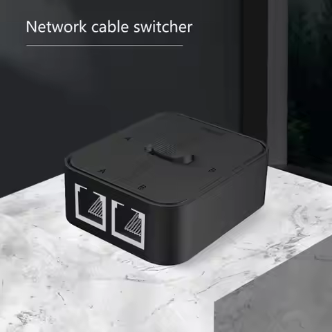 High Performance Ethernet High Speed 100/1000Mbps RJ45 Splitter R9CB