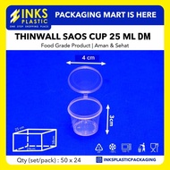 Thinwall Sauce Cup 25 Ml-Dm (5 Pcs)