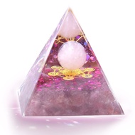 RUOJAS New Inspirational Orgonite Pyramid for Success,Orgone Pyramid Crystal Pyramids for Positive E