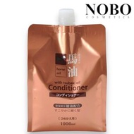 熊野油脂 - 馬油頭髮修護霜補充裝 [馬油+椿油] 1000ml (平行進口)