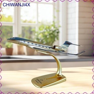 [chiwanji4x] Airplane Model with Stand Commemorate Gift Metal Educational Tool G650er Aircraft Model