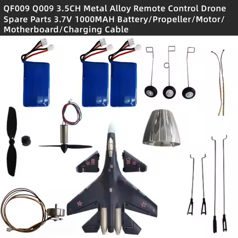 QF009 Q009 Brushless 3D 6D EPP Stunt RC Fighter Plane Airplane Spare Parts 3.7V 1000MAH Battery/Prop