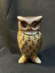 🕋🚦林櫃🚦🕋早期原木雕刻貓頭鷹-黃嘴角鴞