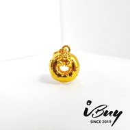 IBUY 916 Hard Gold Donut Charm 22K (916) /916硬金 甜甜圈