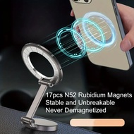 HP FM SOIL Mag-safe Car Holder Magnetic 720o Rotation Foldable Car Phone Stand Dashboard with 44 Sup