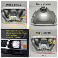 Universal 7in square car headlamp for kijang 4k L300 carry ST100 Colt Feroza Taft GT etc. Box headla