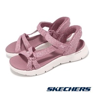 Skechers 涼鞋 Go Walk Flex Sandal Slip-Ins 女鞋 粉白 涼拖鞋 141481MVE