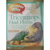 PRELOVED Buku Bacaan Grolier I Wonder Why Books - Triceratops Had Horns