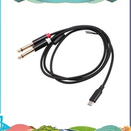 USB C To Dual 6.35Mm Audio Stereo Cable Type C To Dual 6.35Mm Audio Cord for Smartphone Multimedia S