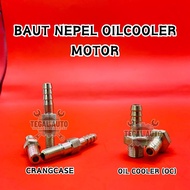 Nepel Oil Cooler Satria fu Crangcase Head Nepel Oc / nepel oil cooler satria fu / oc fu oil cooler /
