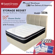 3336 Divan/Storage Bed Frame | Frame + 10" Starlet Bedset Package