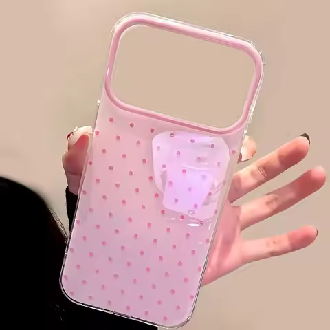Cute Minimalist Polka Dot Design Phone Case For iPhone 17 16 15 14 13 12 11 Pro Max 16e Air XR XS Ma