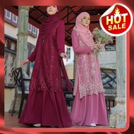 🌈NFH🌈 - BAHEERA JUBAH IRONLESS 💥DRESS MUSLIMAH TERKINI BAJU TAK PAYAH GOSOK💥 {AZAHRA}