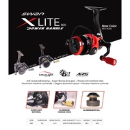 Swan XLITE 800 Mini Fishing Reel with Power Handle Aluminum Spool Gear ratio 4.4:1 Available in 6+1 