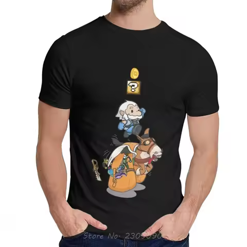 Summer Men Cotton T Shirt Donkey Courier Zeus Dota 2 Taunt Tshirt Cotton Fashion Cartoon Print T-shi