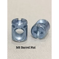 10PCS M6 BARREL NUT / M8 BARREL NUT FOR FURNITURE M6 NUT M8 NUT