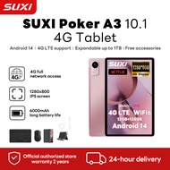 SUXI Poker A3 tablet for kids Android 14 10.1-inch IPS screen Unisoc T606 12GB+128GB 2.4G/5G WiFi
