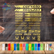 Cutting Stiker Cervelo Variasi Sepeda Sticker Frame Aksesoris Body Mtb Lipat