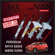 (MADE IN THAILAND ) NAM HEAVY DUTY SHOCK ABSORBER PERODUA MYVI D20N M800 3GEN 2017-2025 FRONT OR REA