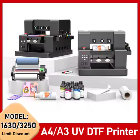 UV Printer for Epson L805 A4/A3 UV Flatbed Printer with Varnish UV DTF Sticker Printer for Phone Cas